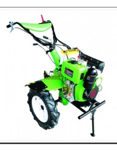 Moto-cultivador con carro tráiler de 10 hp Diésel Okawua Partida Electrónica
