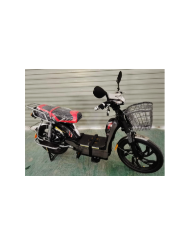 Bicicleta Eléctrica Color Negro/Rojo 60V