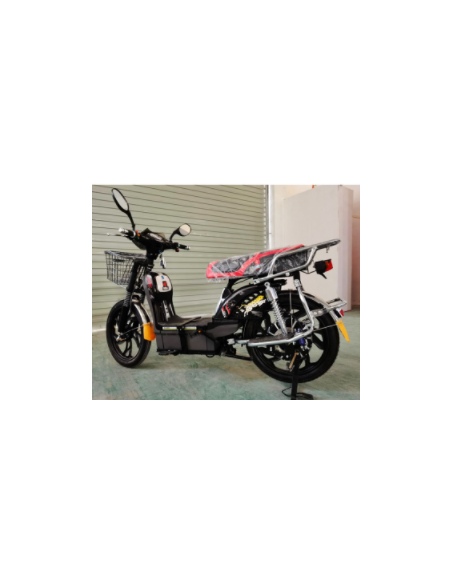 Bicicleta Eléctrica Color Negro/Rojo 60V