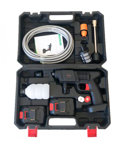 Pistola Hidrolavadora Inalámbrica de Alta Presión en su caja