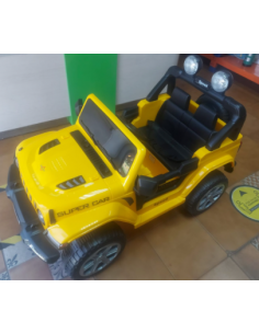 Jeep eléctrico para niños color amarillo