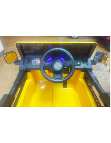 Jeep eléctrico para niños color amarillo