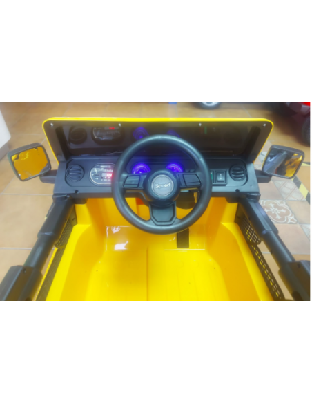Jeep eléctrico para niños color amarillo