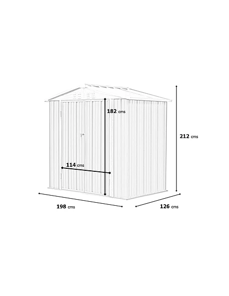 Medidas Bodega de Jardín color Verde Medidas Bodega de Jardín color Verde