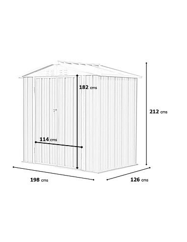 Medidas Bodega de Jardín color Grafito