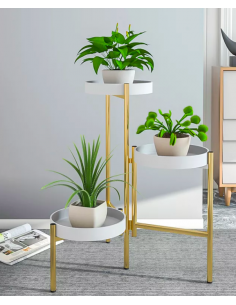 Soporte Deco para Macetas Mediano Blanco