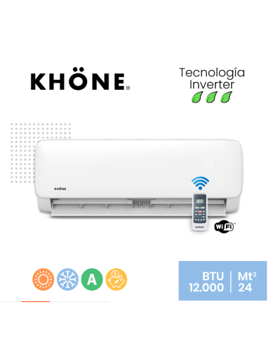 CLIMATIZADOR SPLIT KHÖNE INVERTER WIFI 12.000...
